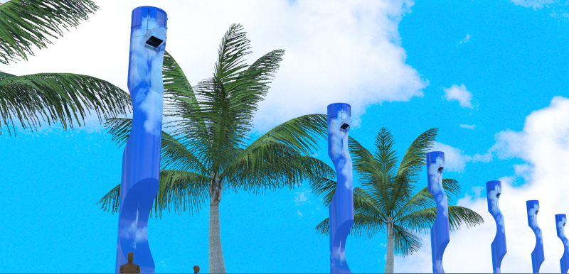 造型立柱投影机基站 250412 (1)